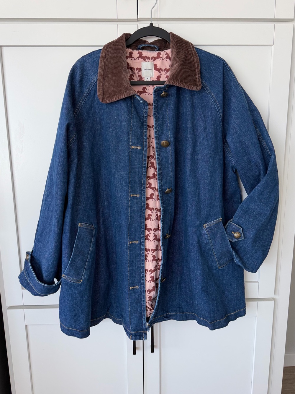 Maeve Anthropologie Denim Barn Jacket